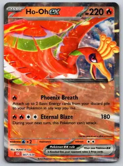 Ho-oh ex 007/034 Trading Card Game Classic NM Pokemon Card TCG - Image 1