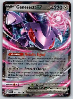 Genesect ex 067/086 SV: Black Bolt NM Pokemon Card TCG - Image 1