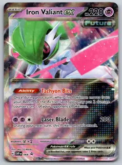Iron Valiant ex - 068 SV: Scarlet & Violet Promo Cards NM Pokemon Card TCG - Image 1