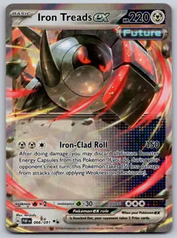 Iron Treads ex 066/091 SV: Paldean Fates NM Pokemon Card TCG - Image 1