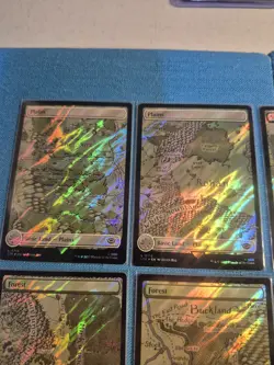 MTG LOTR Complete Set of 10 💥SURGE FOIL💥 MAP LANDS Lord Rings Magic Gathering - Image 2