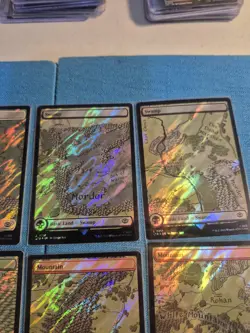 MTG LOTR Complete Set of 10 💥SURGE FOIL💥 MAP LANDS Lord Rings Magic Gathering - Image 3