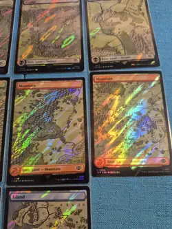 MTG LOTR Complete Set of 10 💥SURGE FOIL💥 MAP LANDS Lord Rings Magic Gathering - Image 4