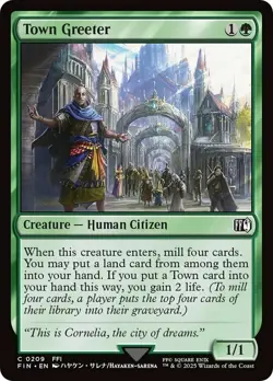 Town Greeter - Final Fantasy #0209 MTG Magic The Gathering - Image 1