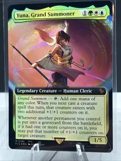 Yuna, Grand Summoner (Extended Art) Commander: Final Fantasy FOIL MTG FFX Mythic - Image 4