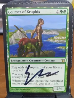 1x Courser of Kruphix Signed Autographed Eric Deschamps BNG MTG Magic LP - Image 1