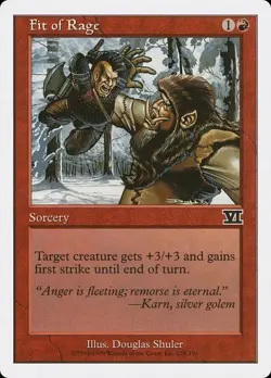 Fit of Rage NM/M 6th Sixth Edition Red Sorcery Mtg Magic English Regular - Image 1