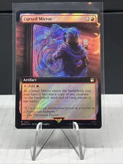 MTG Universes Beyond Doctor Who Cursed Mirror Extended Art SURGE Foil 1065 Rare - Image 1