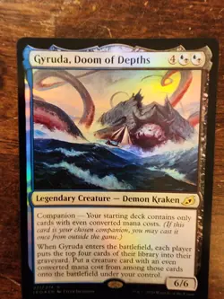 Gyruda, Doom of Depths (Near Mint NM Foil) Magic MTG - Ikoria - Image 1