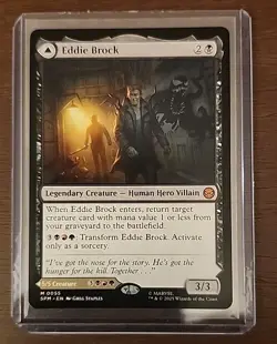 MTG, Eddie Brock, Venom, Lethal Protector (#055) Spider-Man Non-Foil -Mythic - Image 1