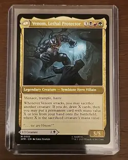 MTG, Eddie Brock, Venom, Lethal Protector (#055) Spider-Man Non-Foil -Mythic - Image 2