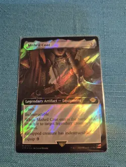 MTG LOTR Mithril Coat EXTENDED ART 💥SURGE FOIL💥 #790 Lord of Rings Magic - Image 1