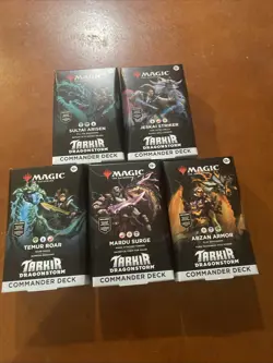 MTG Tarkir: Dragonstorm Commander Deck Case - Set of 5 - NEW/SEALED - TDM Magic - Image 1