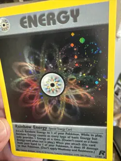 Swirl Rainbow Energy 17/82 Team Rocket Holo Pokemon S559 - Image 3