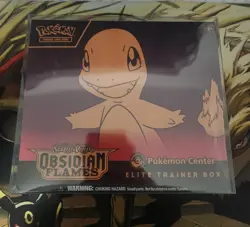 Pokemon Center Exclusive Obsidian Flames ETB Sealed with Protector Case - Image 1
