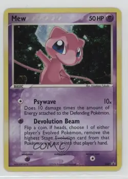 Mew Holo Pokemon Nintendo Black Star Promo #040 2002 - Image 1