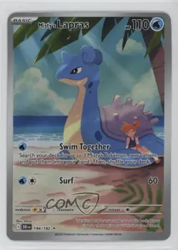 Misty's Lapras Illustration Rare Pokemon Destined Rivals (DRI) #194 - Image 1