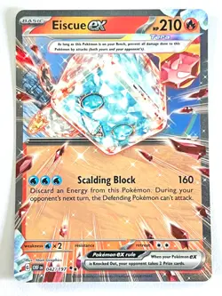 Eiscue ex 042/197 Double Rare Obsidian Flames Pokemon Pack Fresh - Near Mint NM - Image 1
