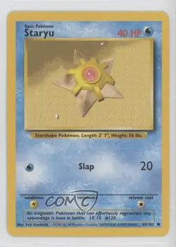Staryu Pokemon Base Set #65 1999 - Image 1