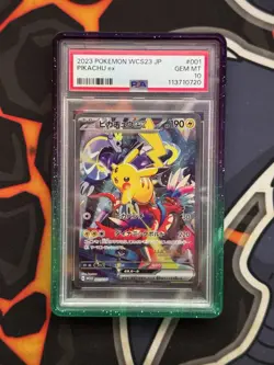 PSA 10 Pikachu EX 001 Pokemon WCS23 Campionati del Mondo Mazzo Yokohama: Giappon - Image 1