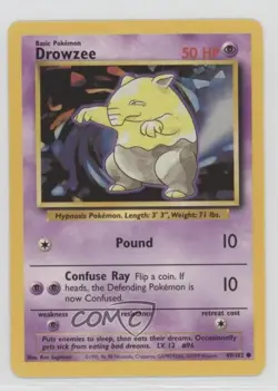 Drowzee Pokemon Base Set #49 1999 - Image 1