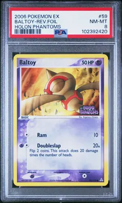 PSA 8 BALTOY 59 REVERSE FOIL EX HOLON PHANTOMS POKEMON - Image 1