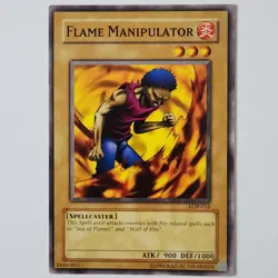 Flame Manipulator - LOB-016 - NM - Common - Unlimited - Yugioh 2010 Reprint - Image 1