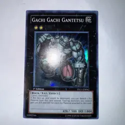 Yugioh Gachi Gachi Gantetsu YS11-EN042 Super Rare 1st Ed LP - Image 1