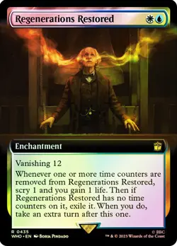 Regenerations Restored Surge Foil Extended Art Doctor Who Commander NM MTG - Image 1