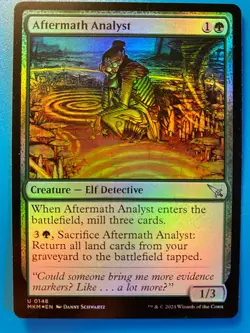 MTG 1x FOIL Aftermath Analyst 148 Murders at Karlov Manor Magic Gathering x1 NM - Image 1