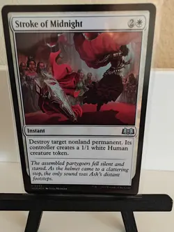 MTG Wilds of Eldraine *FOIL* U Stroke of Midnight #0033 - Image 1