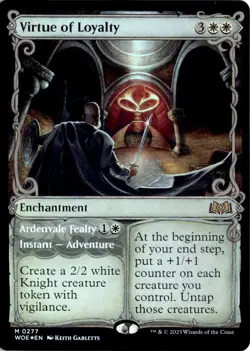 Virtue of Loyalty (Showcase) M Wilds of Eldraine 277 NM - Image 1