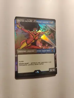 Spider-Woman, Stunning Savior (Borderless) Foil R Marvel's Spider-Man 230 NM - Image 2