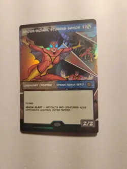 Spider-Woman, Stunning Savior (Borderless) Foil R Marvel's Spider-Man 230 NM - Image 3