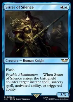 MTG Universes Beyond: Warhammer 40,000 - Sister of Silence - Image 1