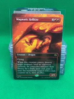 MTG Magmatic Hellkite (Borderless) [Tarkir: Dragonstorm] - Image 1