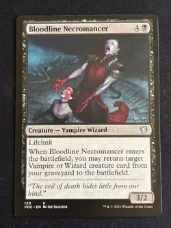 1x Bloodline Necromancer (120) Crimson Vow Commander LP MTG Magic x1 MKE - Image 1