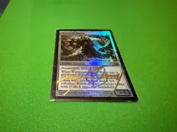 1x NM Signed Foil Wurmcoil Engine Prerelease Foil Scars of Mirrodin MTG Swanland - Image 1