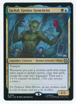 Jackal, Genius Geneticist #0131 MTG Marvel's Spider-Man Magic The Gathering - Image 1