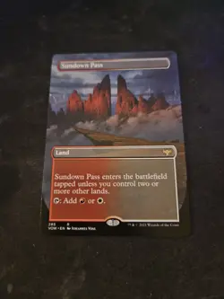 Sundown Pass Borderless Innistrad: Crimson Vow Regular Rare Magic: The Gathering - Image 1