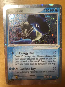 Pokemon TCG Lapras ex EX Ruby and Sapphire 99/109 Holo Ultra Rare - Image 1