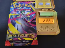 22.81g (HEAVY HEAVIEST!) MEGA EVOLUTION Pokemon Booster Pack English Sealed #155 - Image 1