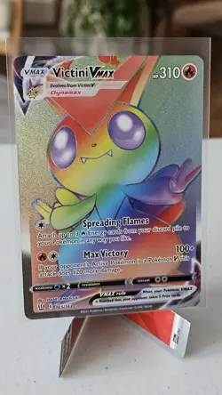 Pokemon TCG - Victini VMAX Holo (Secret Rare Card) Battle Styles 165/163 NM/M - Image 1