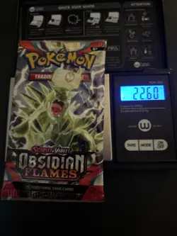 VERY HEAVY! 22.60Gram Obsidian Flames Pokemon TCG Factory Sealed Booster Pack!!! - Image 1