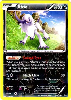 Pokemon - Absol - 40/108 - Holo Rare - Reverse Holo - XY - Roaring Skies - NM - Image 1