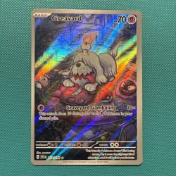 Pokemon TCG Greavard Scarlet & Violet Base Set 214/198 Holo Illustration Rare - Image 1