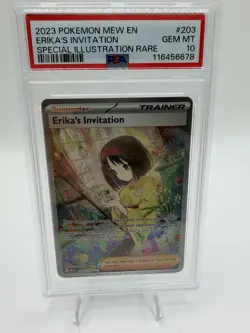 2023 Pokemon Erika’s Invitation SAR 203/165 Psa 10 151 - Image 1