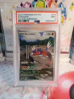 2023 POKEMON SVP EN-SV BLACK STAR PROMO #014 KORAIDON PSA 9 - Image 1