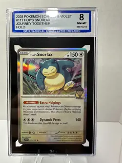 2025 POKEMON JTG EN-JOURNEY TOGETHER #117 HOP'S SNORLAX ISA 8 - Image 1