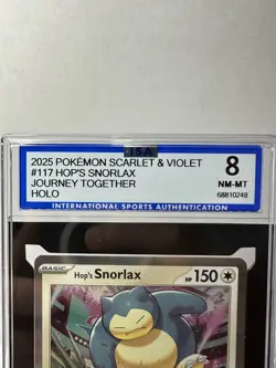 2025 POKEMON JTG EN-JOURNEY TOGETHER #117 HOP'S SNORLAX ISA 8 - Image 4